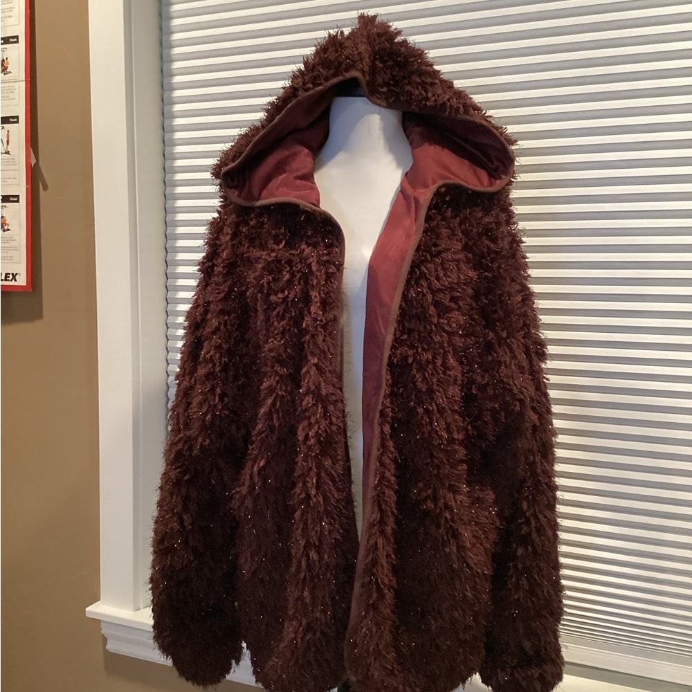 Joyfolie burgundy Teddy bear Jacket